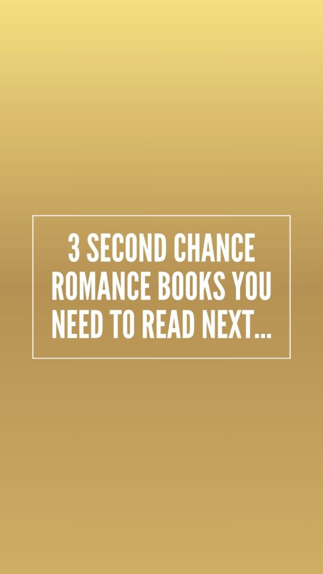 Love a second chance at love? 💔✨
Here are 3 Second Chance Romance books you have to add to your TBR!
🎥Watch the reel to see all the titles!
#secondchanceromance #romancebooks #bookrecs #booktok #romancebooktok
