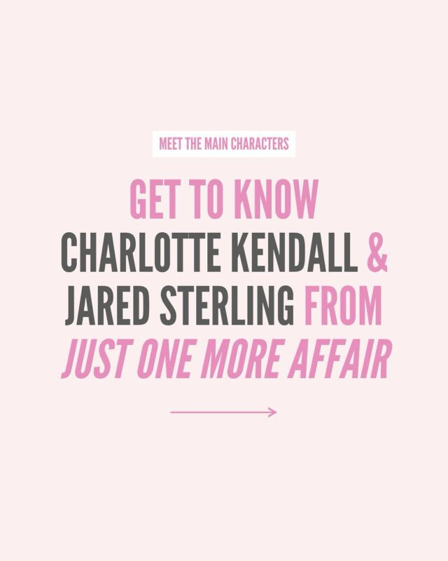 👉 Swipe to meet the characters in Just One More Affair
Meet Charlotte Kendall - a single mom, archaeologist, and queen of guarding her heart. 
And Jared Sterling - a billionaire dermined to convince Charlotte she’s his endgame.
Get your copy of Just One More Affair today -  link in bio
#RomanceBooks #Bookstagram #BookBoyfriend #RomanticReads #CarlyPhillips #JustOneMoreAffair #SterlingFamilySeries #BillionaireRomance #SingleMomRomance #EnemiesToLovers #OneNightStandToLove #CharacterReveal #MeetTheCharacters #RomanceReader #BookLovers #BookTok #RomanceCarousel #FictionalCrush