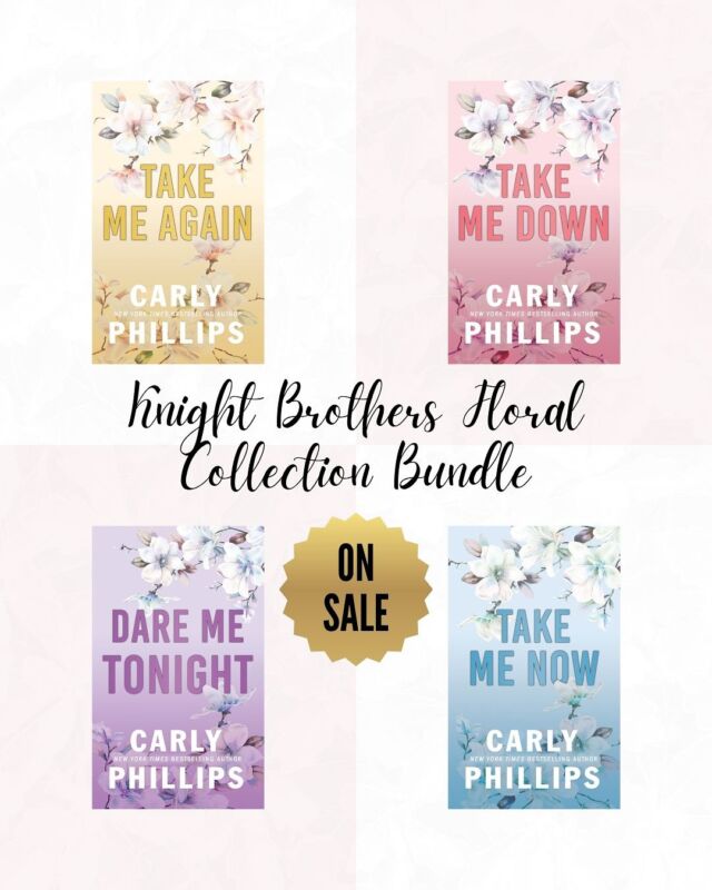 Meet the Knight Brothers, alpha billionaire siblings who must learn to trust each other before they can find love and their happily-ever-afters.
Read the full series if you love:
🔥Billionaires
🔥Opposites Attract
🔥Surprise Baby Romances
🔥Alpha Heroes
🔥Second Chances
🔥One Night Stand Romances
Get all four books in this sexy, high-powered Knight family series. This bundle includes separate paperback editions of each of the three Knight Brother novels + plus a short story, all with exclusive floral covers.
👉 link in bio
#BillionaireRomance #AlphaHeroes #RomanceBookTok #BookBundleDeal #SecondChanceRomance